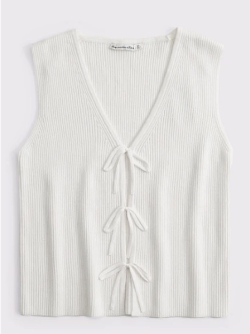 A&F Tie-Front V-Neck Sweater